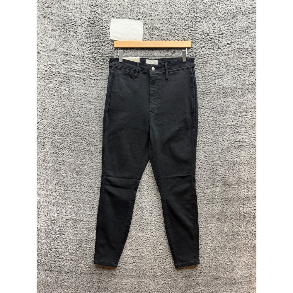 NWT Everlane Organic Cotton The Way High Skinny Denim Jeans Black Womens Size 31